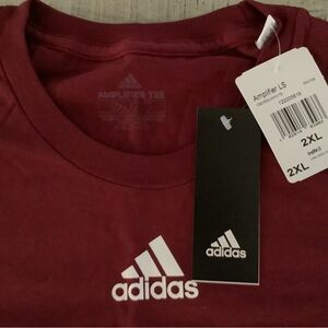 Adidas Burgundy Amplifier Tee 2XL